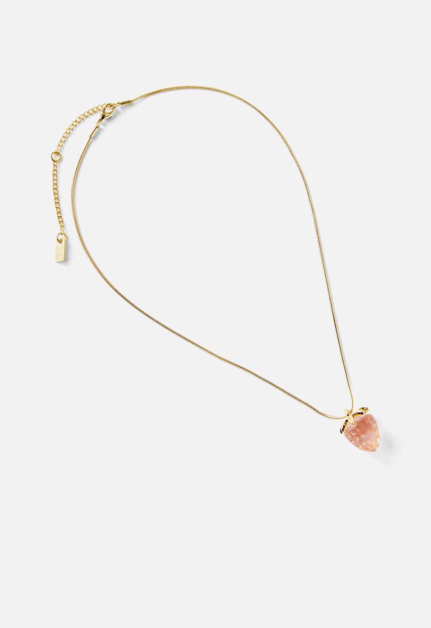 Rubi - Pendant necklace - gold plated strawberry