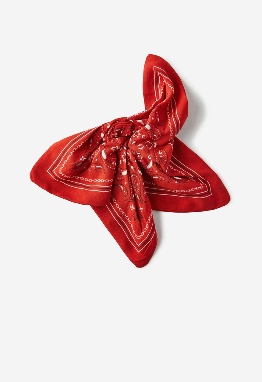 Rubi - Stella scrunchie - berry western print