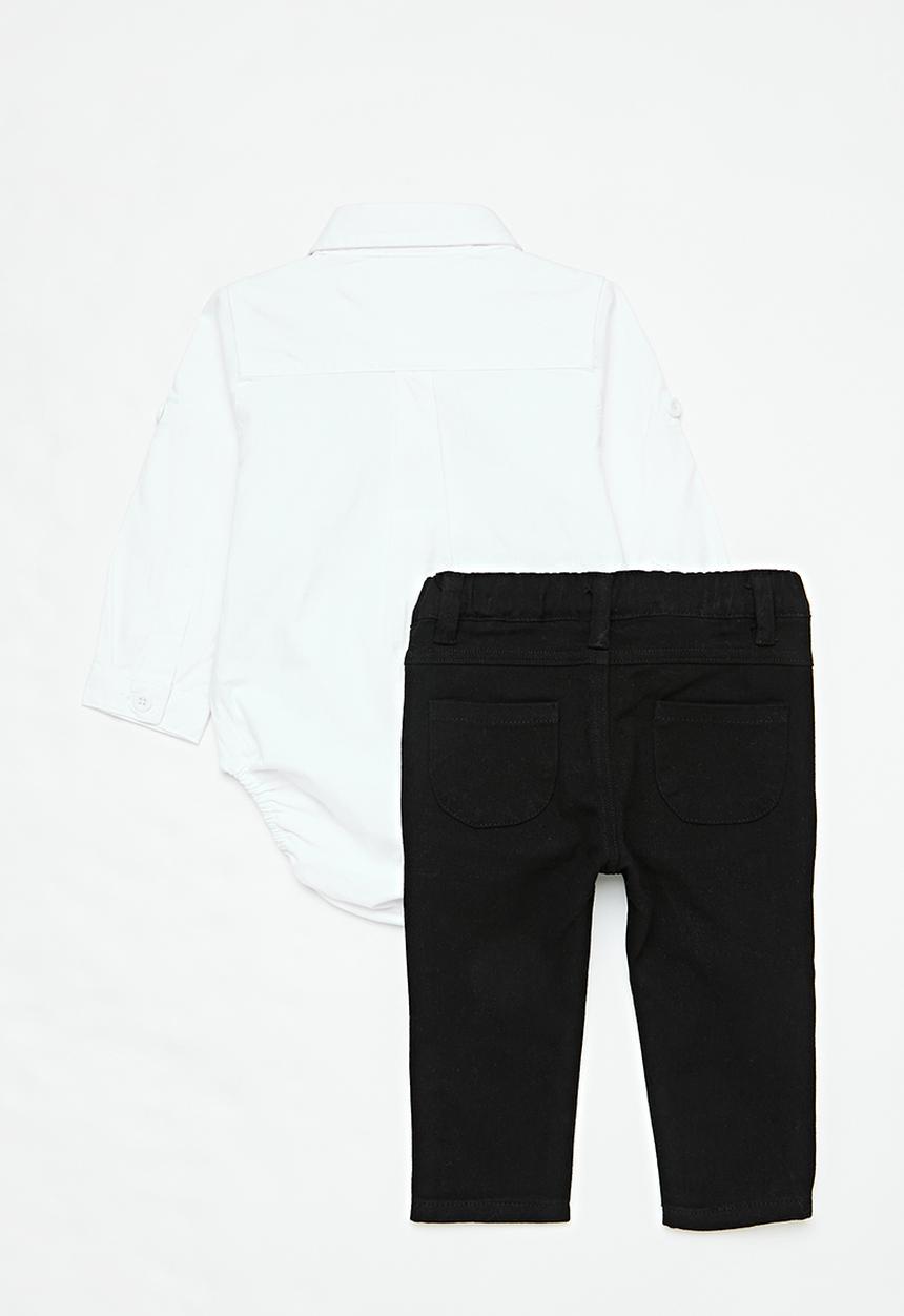 Pop Candy - 4 piece suit set-black & white