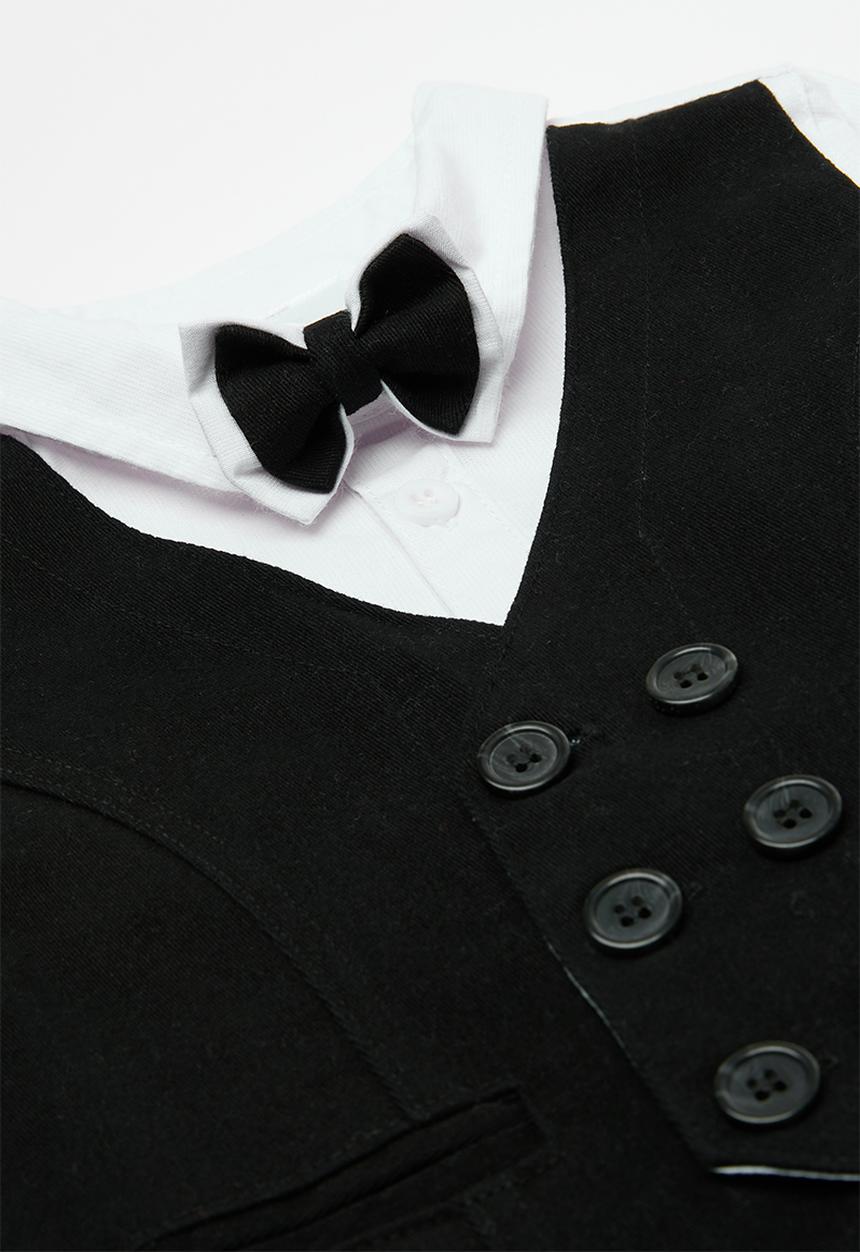 Pop Candy - 4 piece suit set-black & white
