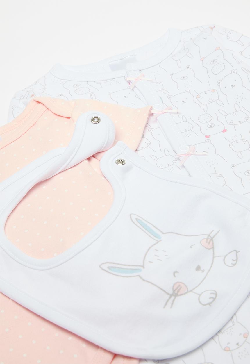 Pop Candy - 3 Piece set-pink & white