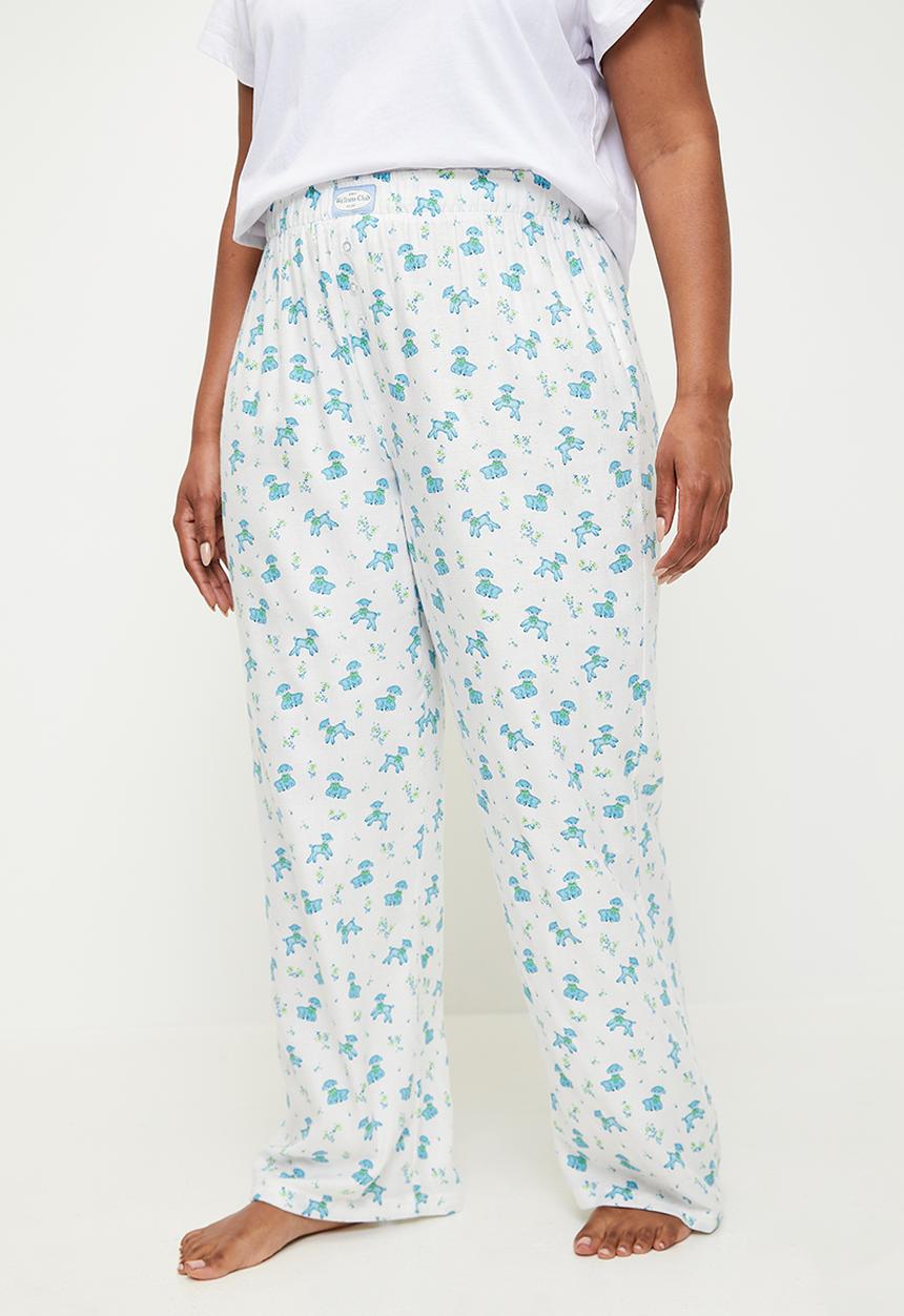 Cotton On - Plus Flannel Wide Leg Pant - Counting Sheep