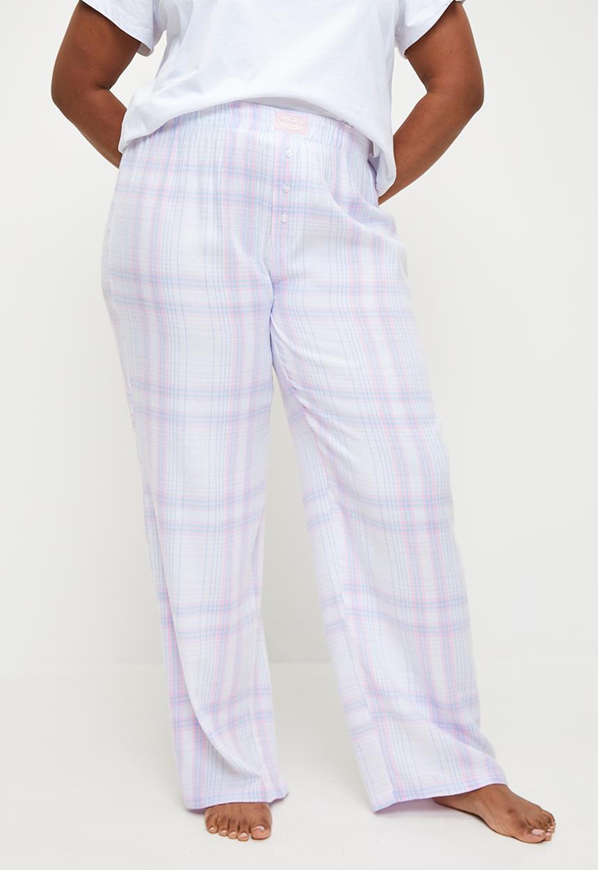 Cotton On - Plus Flannel Wide Leg Pant - Pippa Check