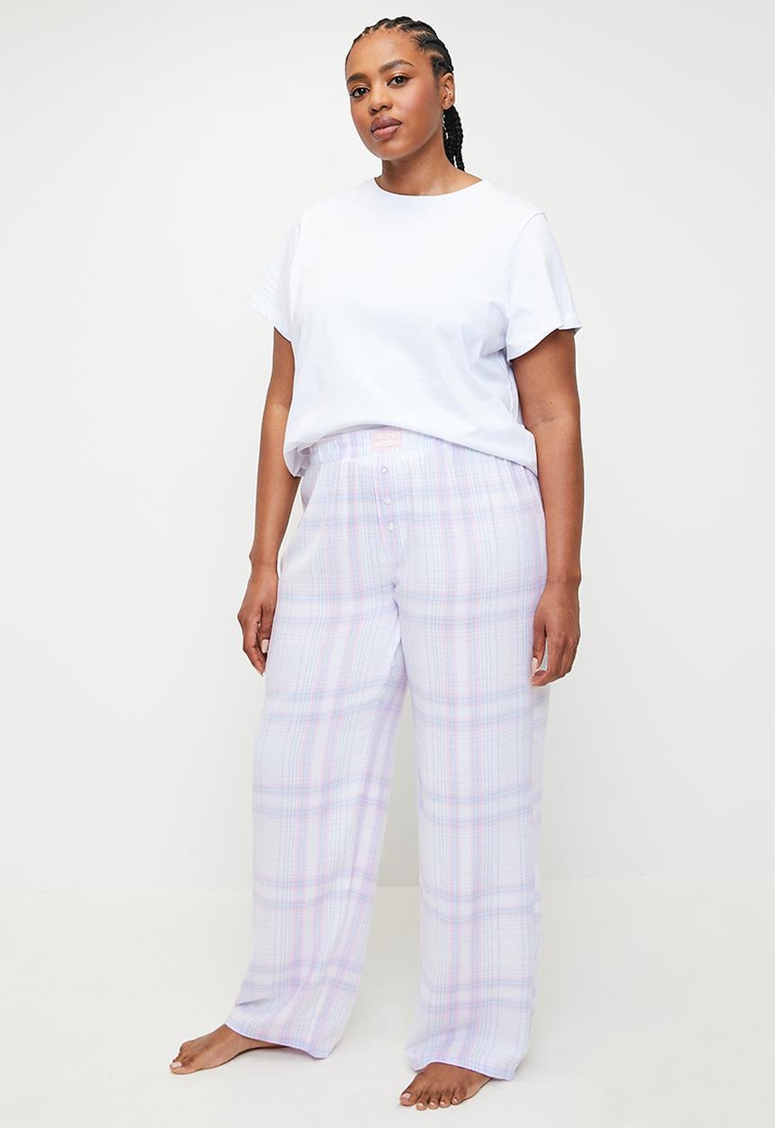 Cotton On - Plus Flannel Wide Leg Pant - Pippa Check