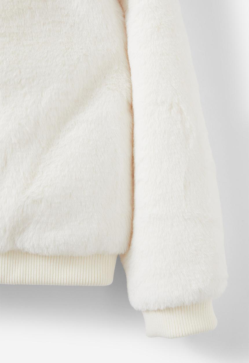 Cotton On - Nicole faux fur jacket - dark vanilla