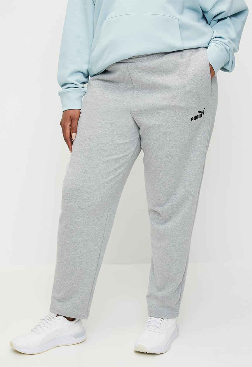 PUMA - Plus Ess Small No. 1 Logo Sweatpants - Light Gray Heather
