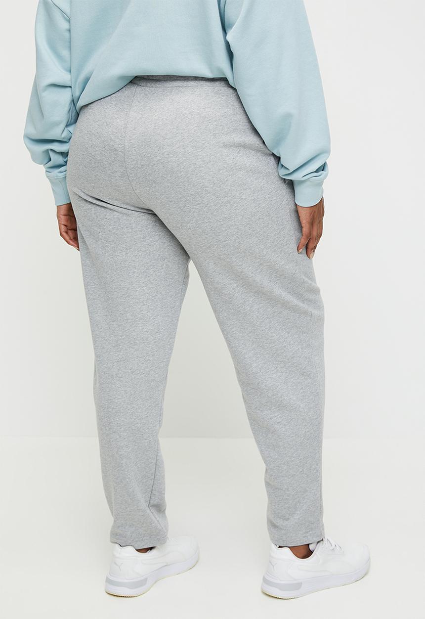 PUMA - Plus Ess Small No. 1 Logo Sweatpants - Light Gray Heather