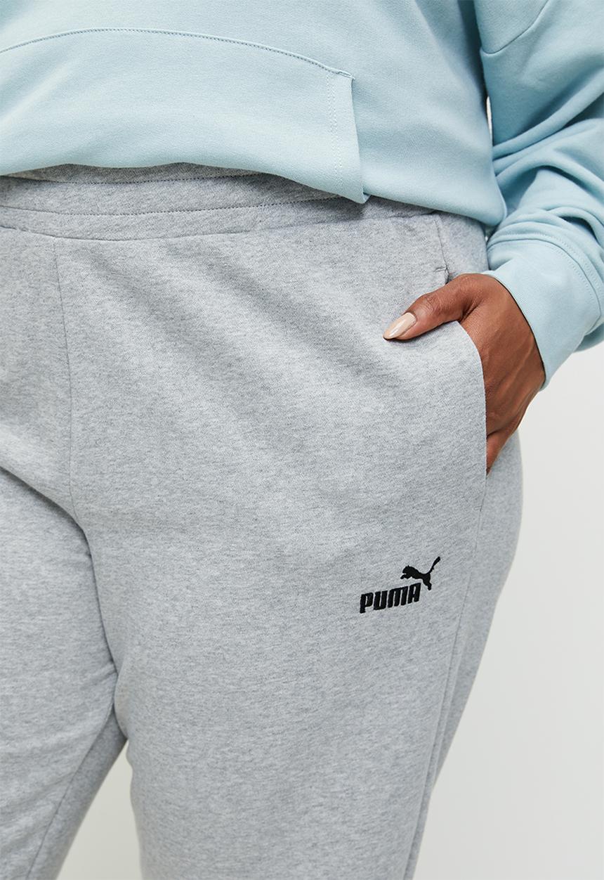 PUMA - Plus Ess Small No. 1 Logo Sweatpants - Light Gray Heather