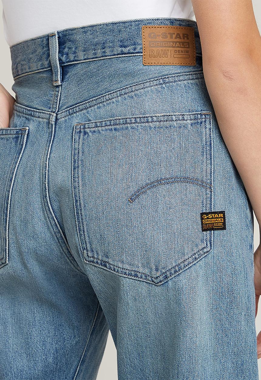 G-STAR - Bowey 3D Boyfriend Wmn - Vintage Ripped Mine Dust