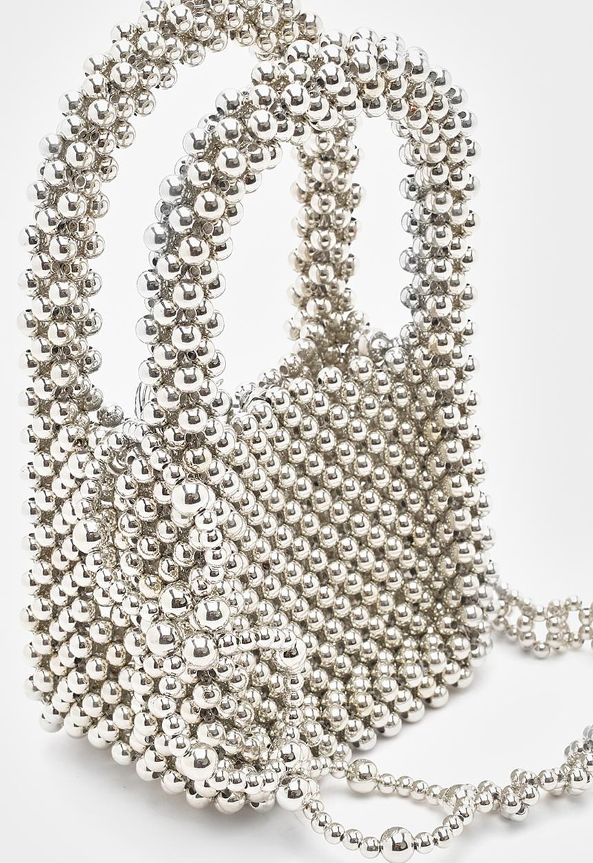 boohoo - Premium Silver Bead Grab Bag - silver