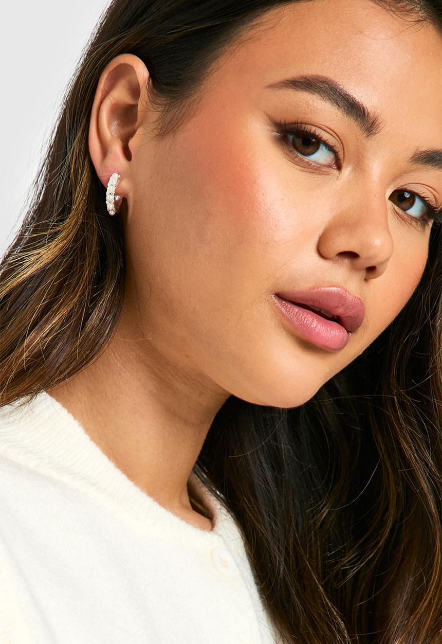 boohoo - Silver 6 Pack Embellished Earrings - silver