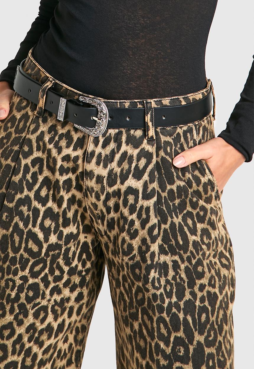 boohoo - Black Western Buckle Belt - black