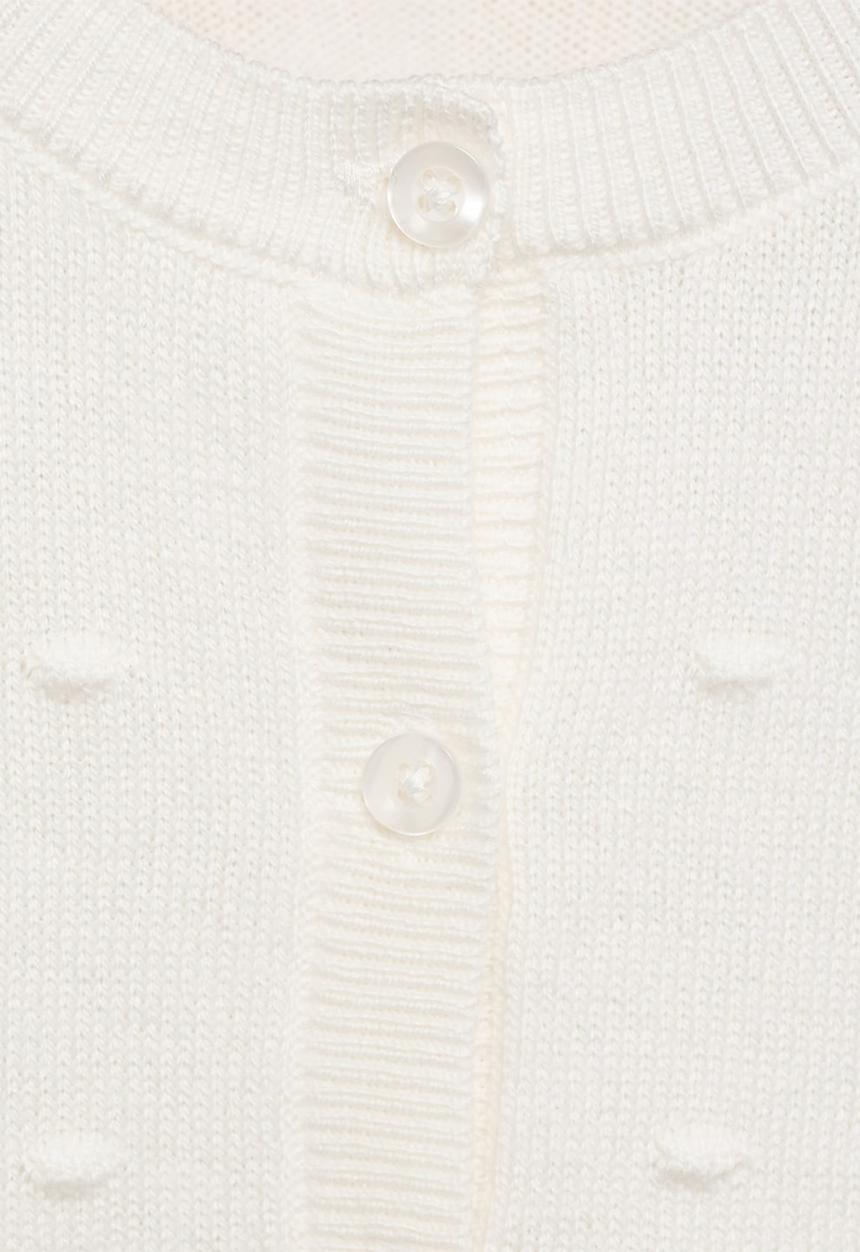 MANGO - Cardigan sally - natural