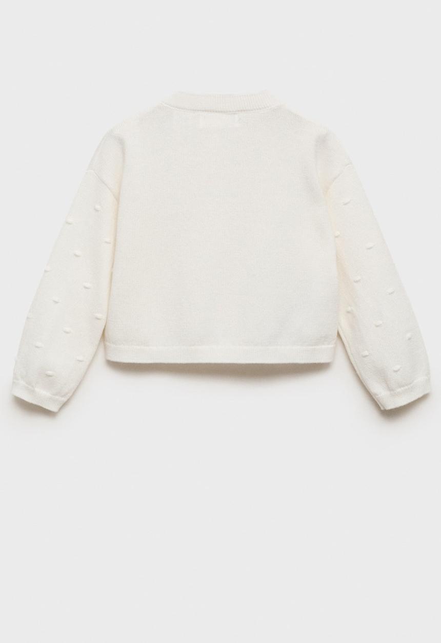 MANGO - Cardigan sally - natural