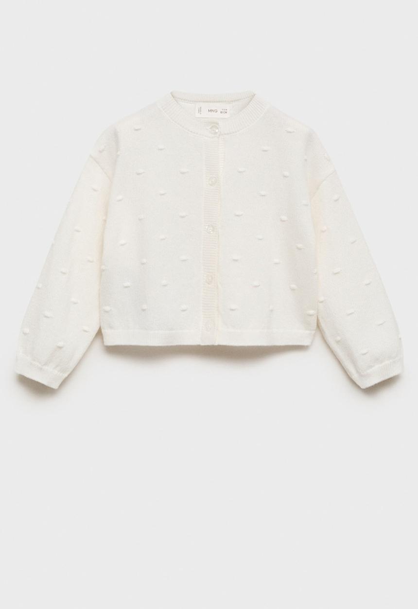MANGO - Cardigan sally - natural