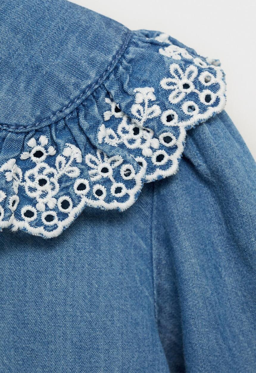 MANGO - Blouse marsella - open blue
