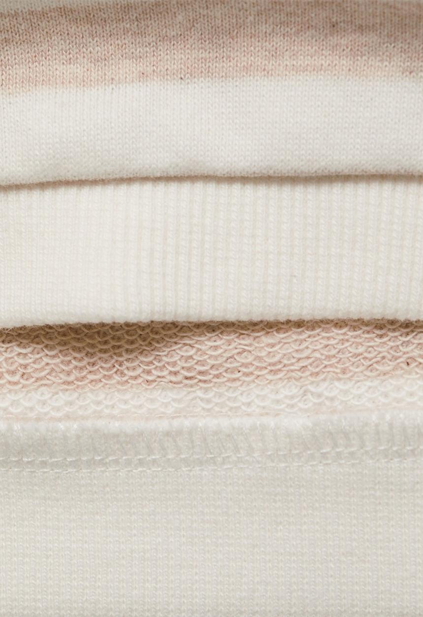 MANGO - Sweatshirt croisant - light beige