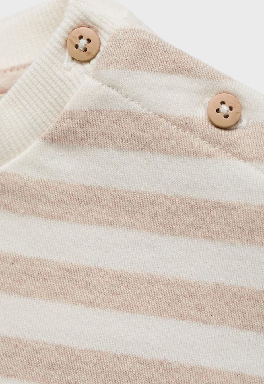 MANGO - Sweatshirt croisant - light beige