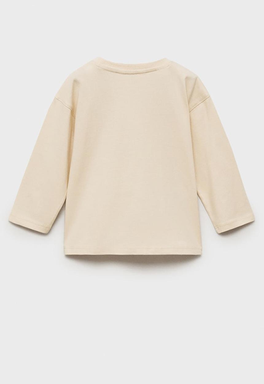 MANGO - T-shirt away - light beige
