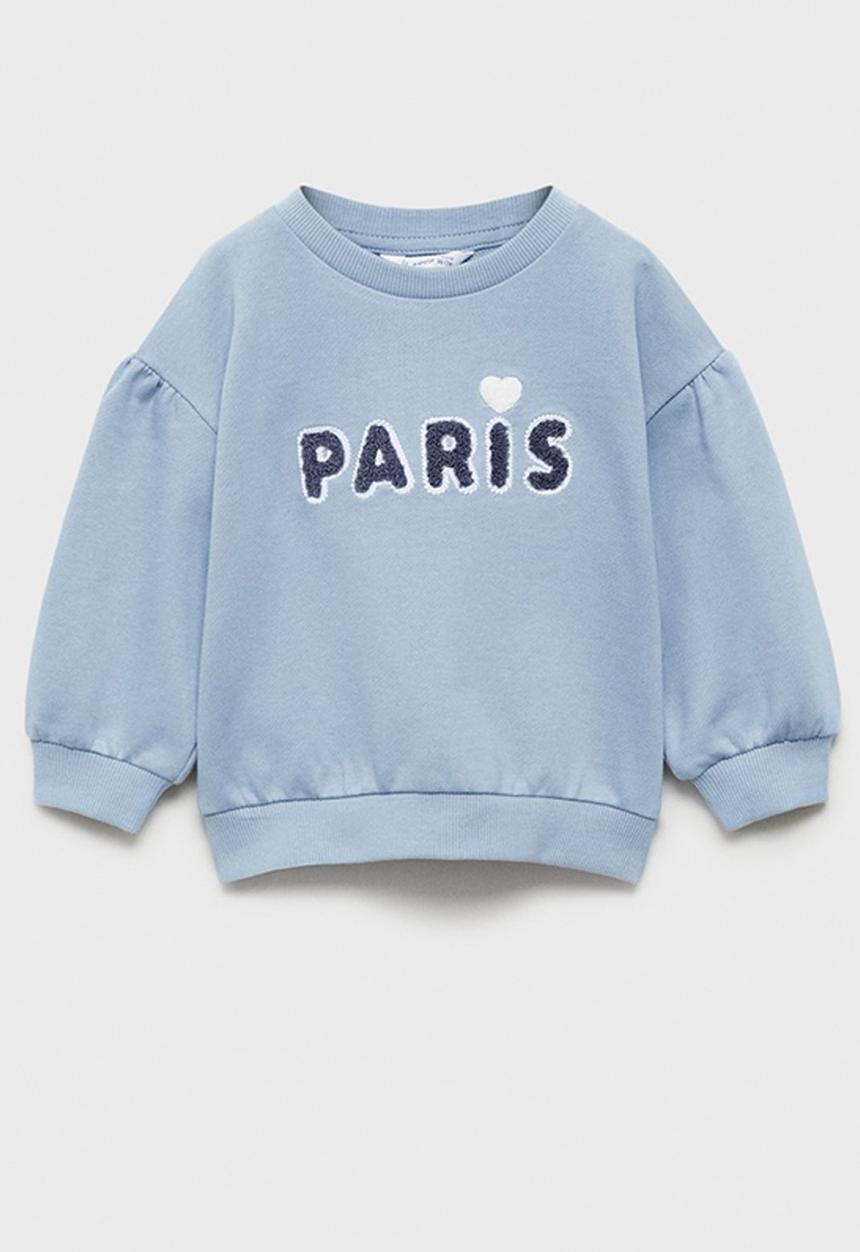 MANGO - Sweatshirt paris - medium blue