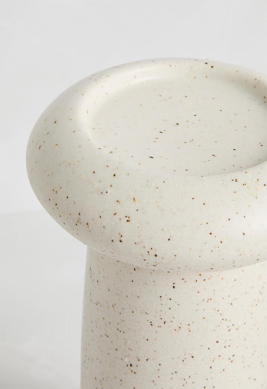Sixth Floor - Sandstone Candle Holder - Ivory
