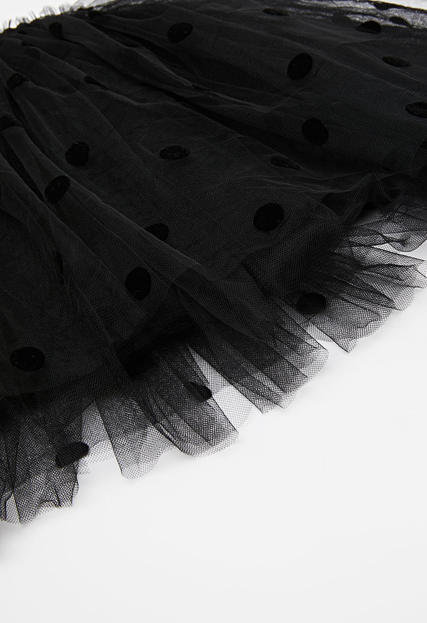 Pop Candy - Polka dot tutu skirt - black