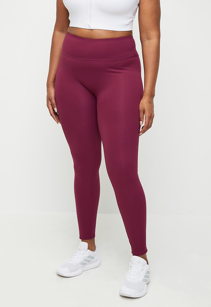 Cotton On - Plus Bondi Everyday Full Length Tight - Sangria
