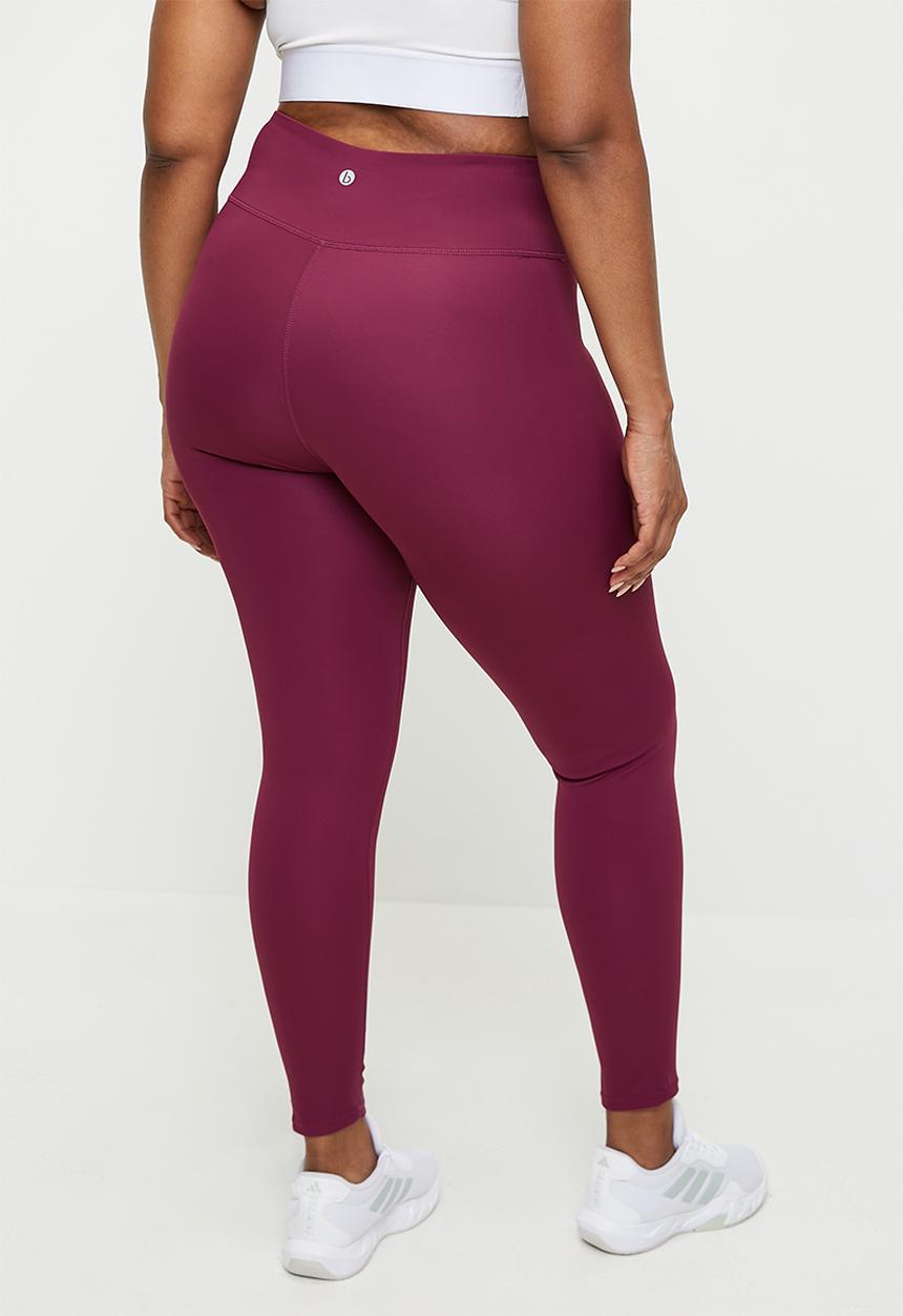 Cotton On - Plus Bondi Everyday Full Length Tight - Sangria