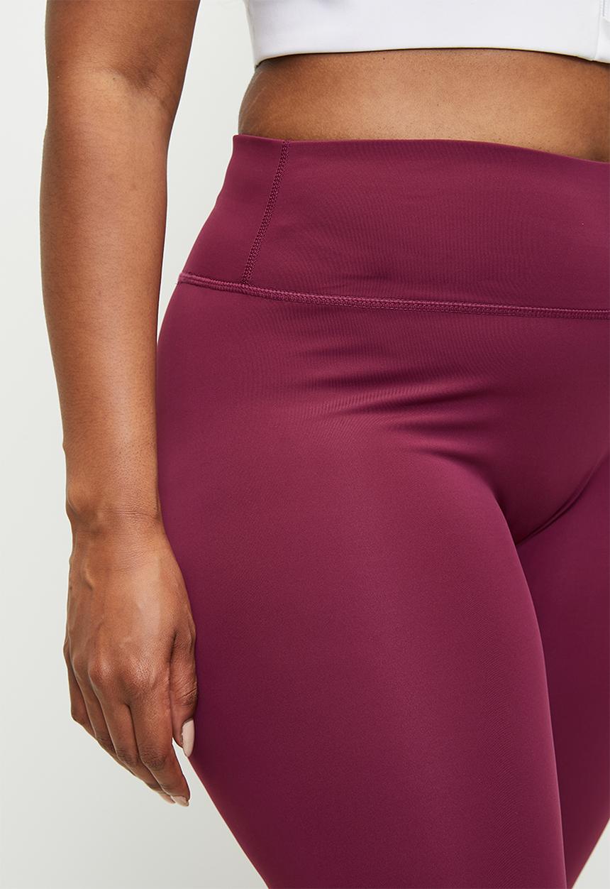 Cotton On - Plus Bondi Everyday Full Length Tight - Sangria