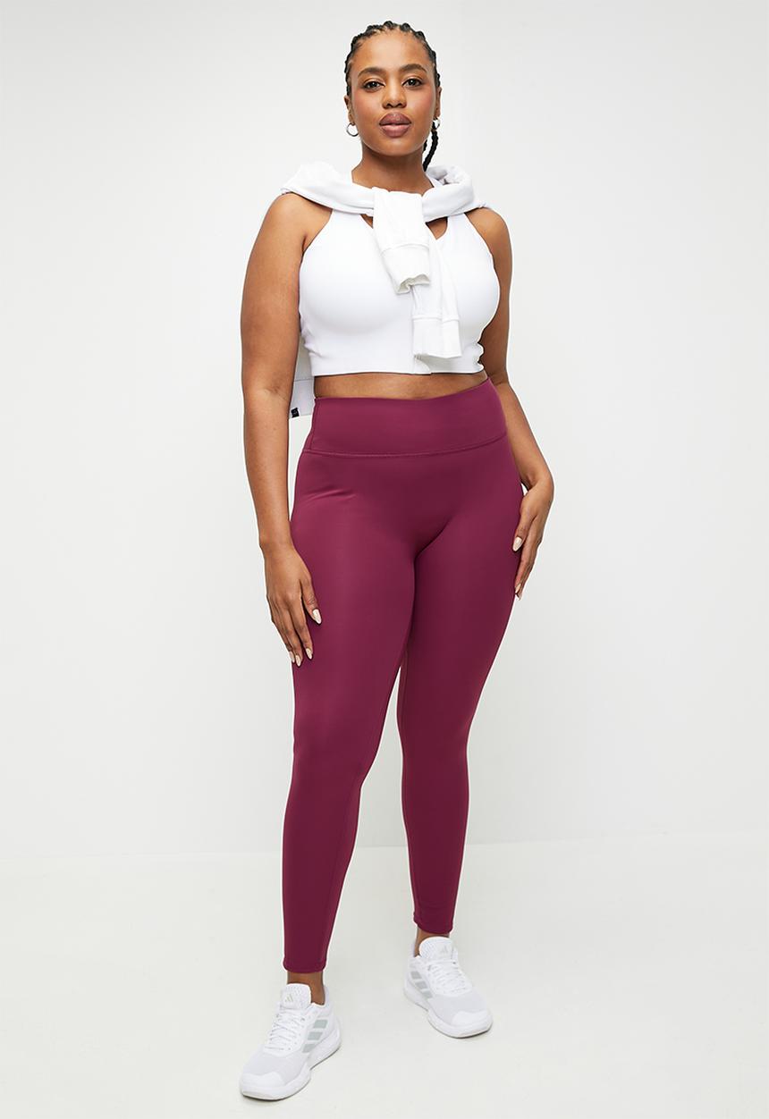Cotton On - Plus Bondi Everyday Full Length Tight - Sangria