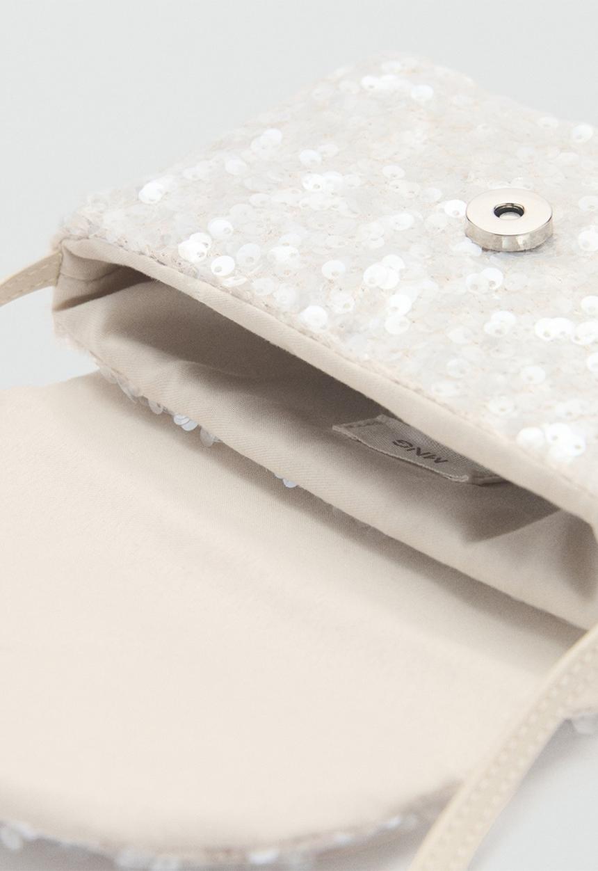 MANGO - Mini bag florie - natural