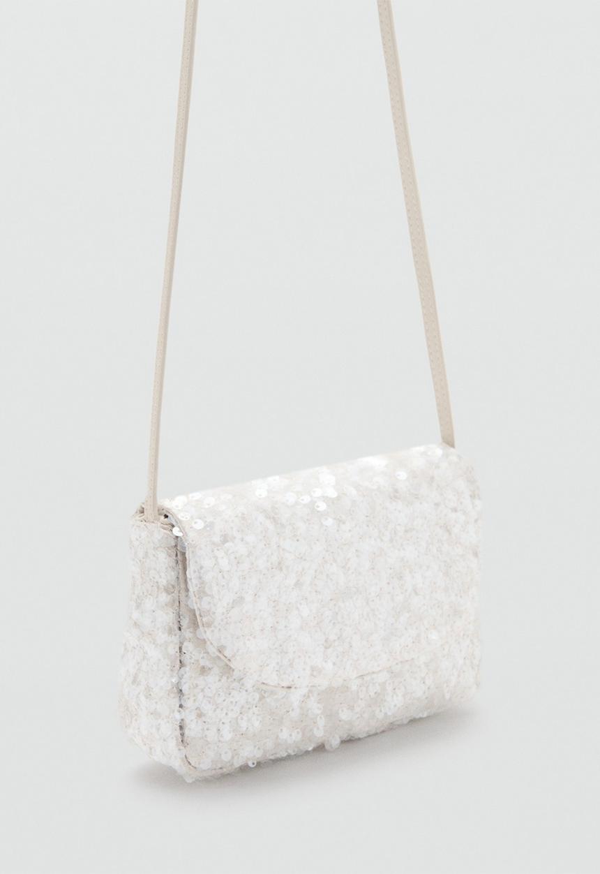 MANGO - Mini bag florie - natural