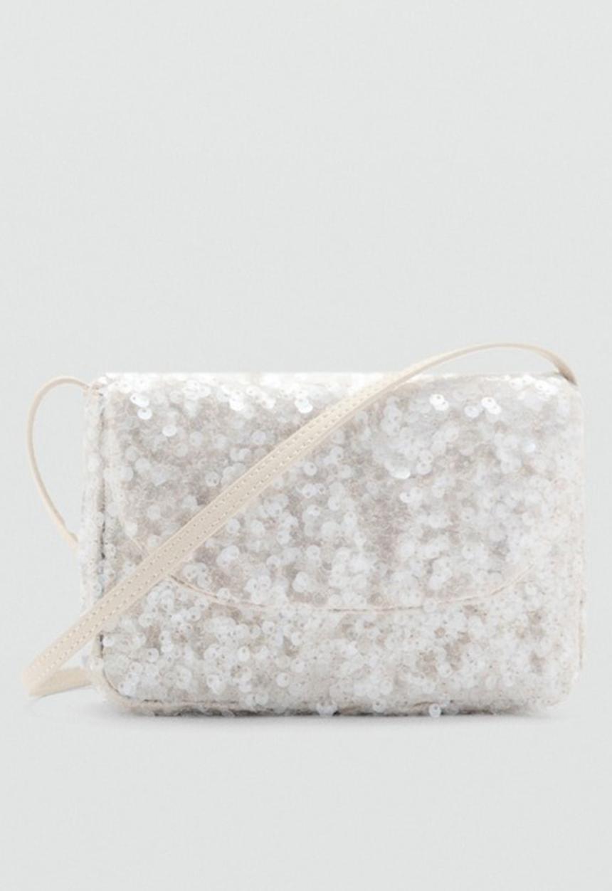MANGO - Mini bag florie - natural