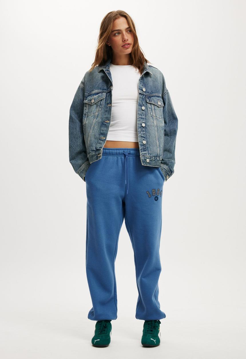 Cotton On - Classic fleece sweatpant - azure blue