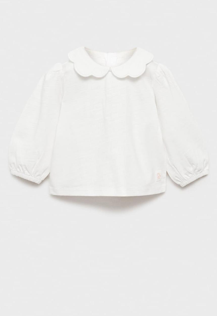 MANGO - T-shirt mew - natural