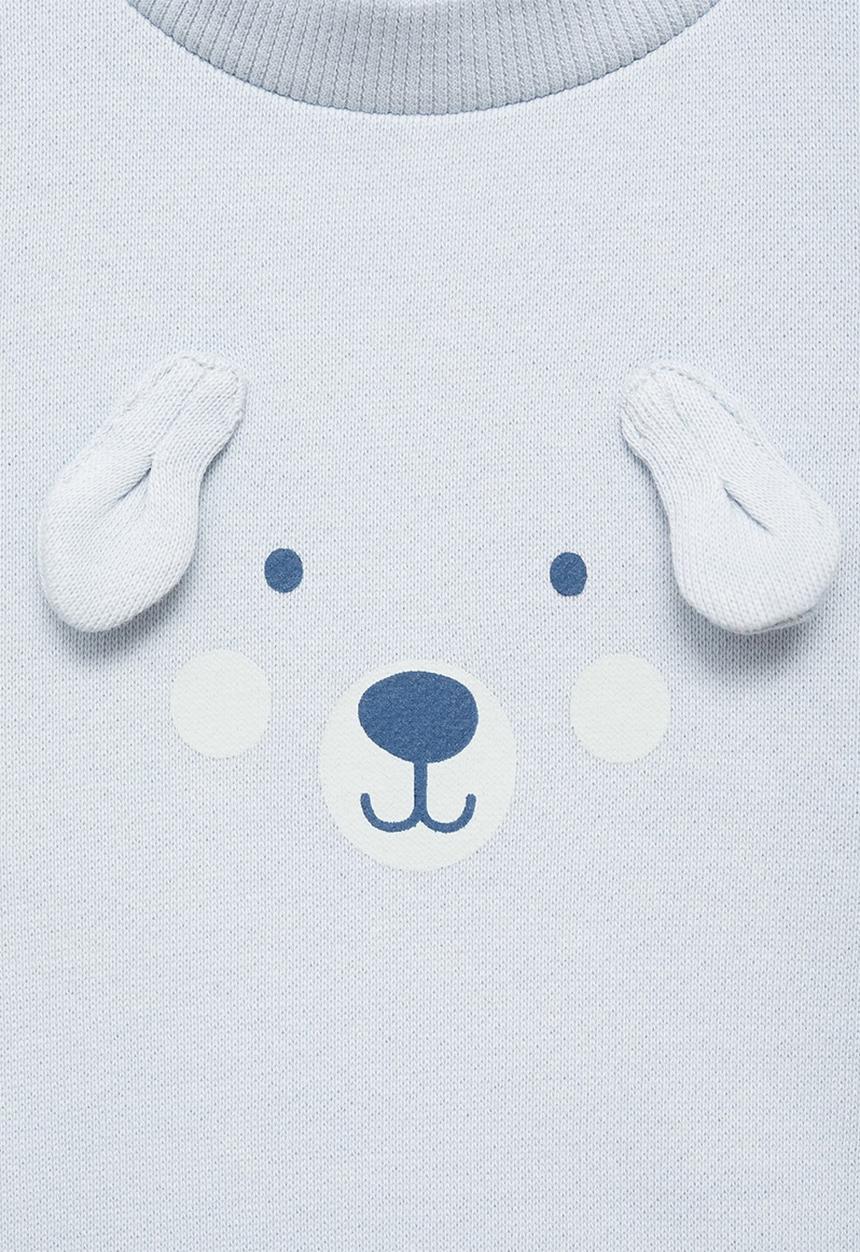 MANGO - Sweatshirt ears - medium blue