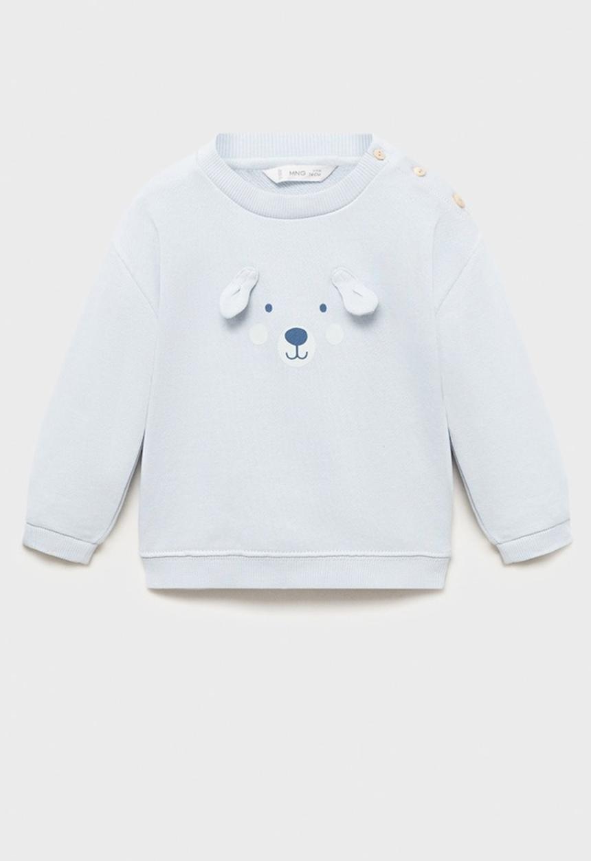 MANGO - Sweatshirt ears - medium blue