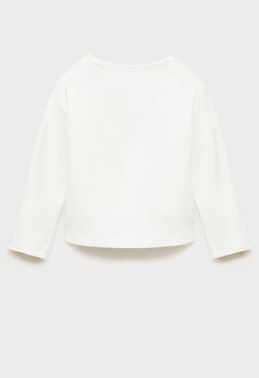 MANGO - T-shirt playful - natural