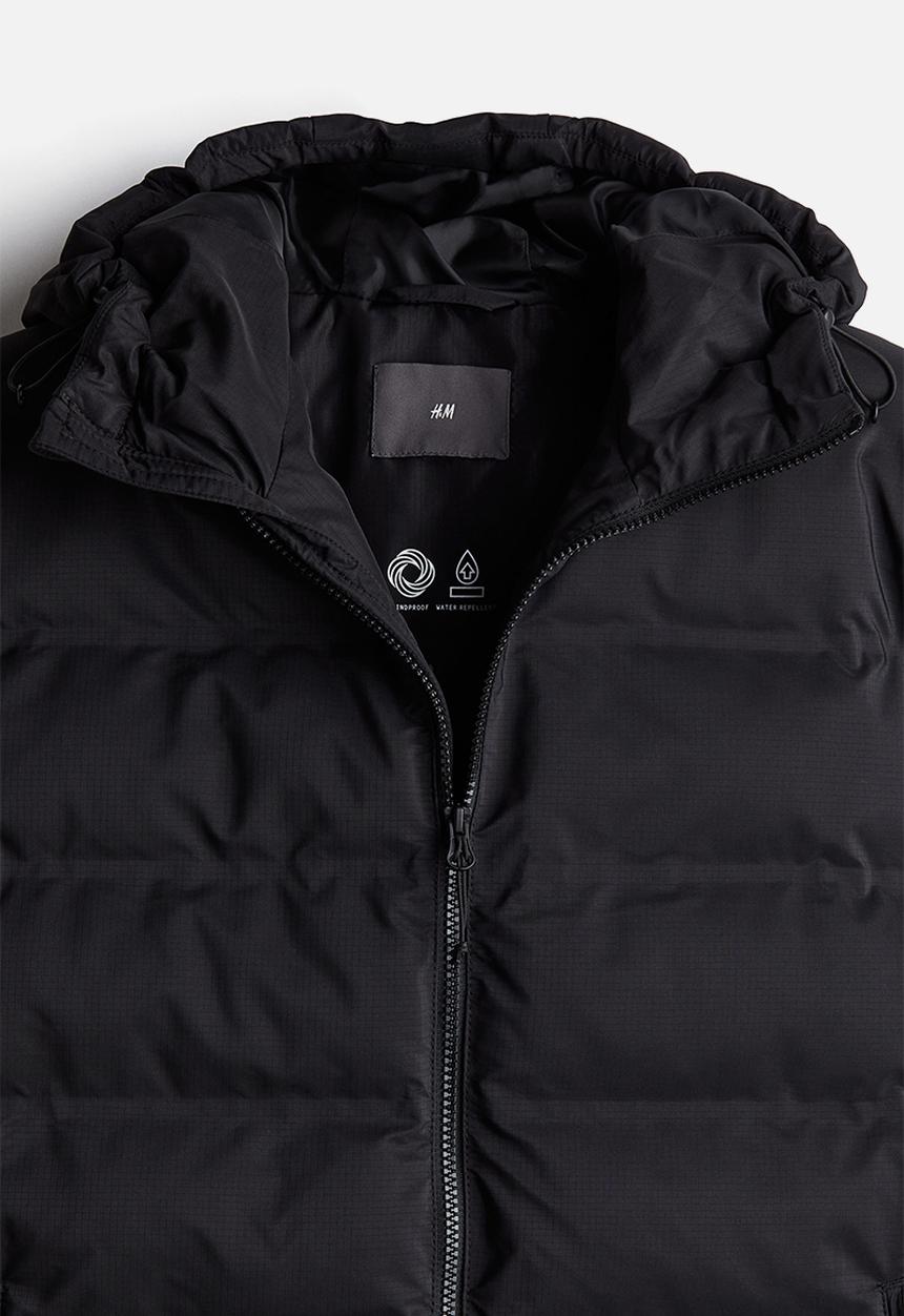 H&M - Regular fit puffer jacket - black
