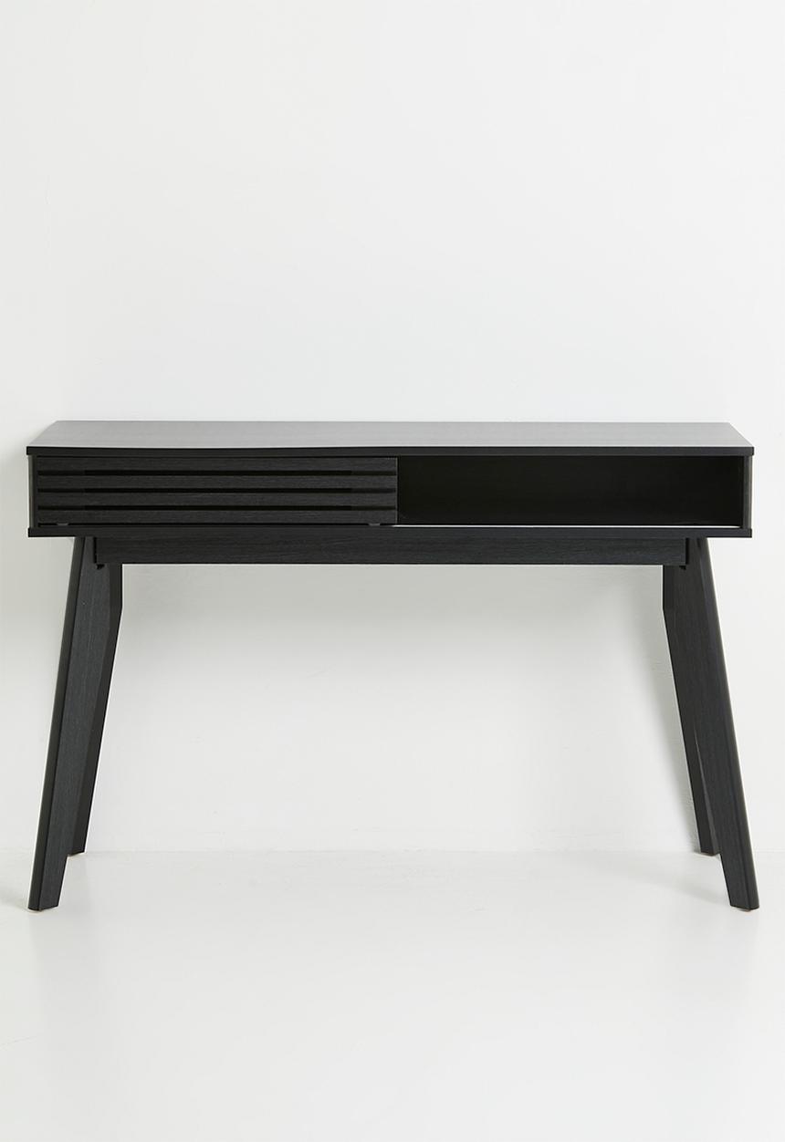 Sixth Floor - Slatted Desk -Black