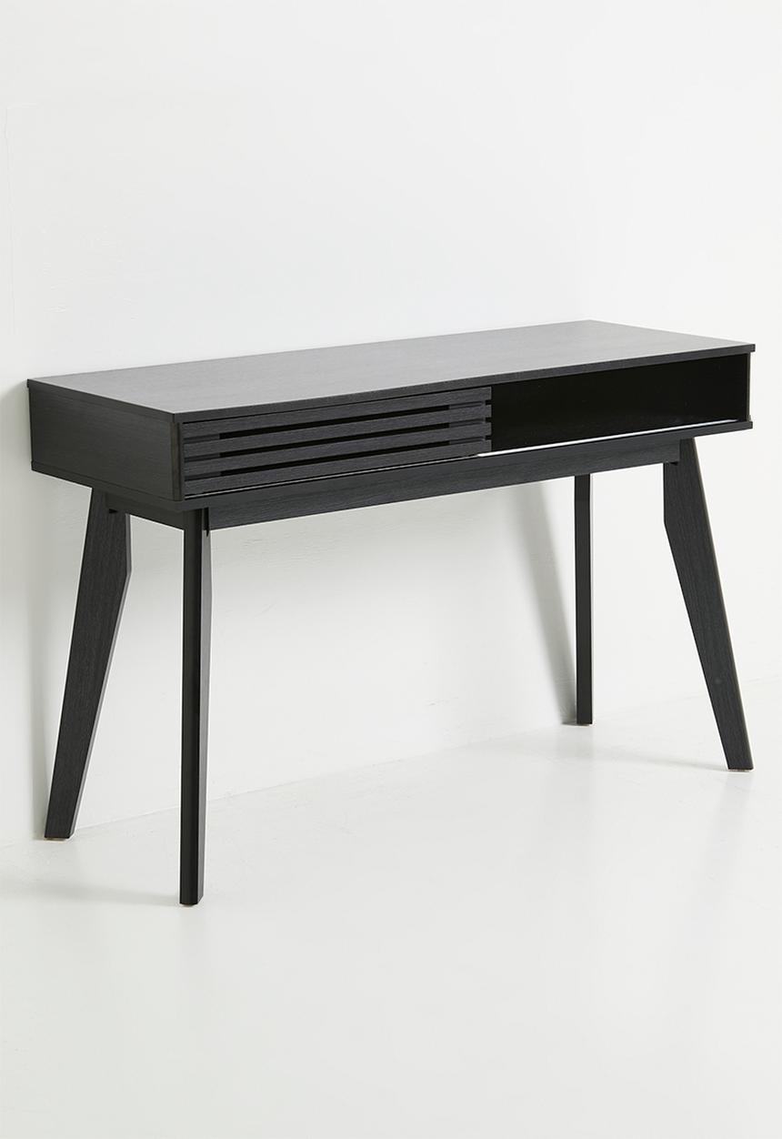 Sixth Floor - Slatted Desk -Black