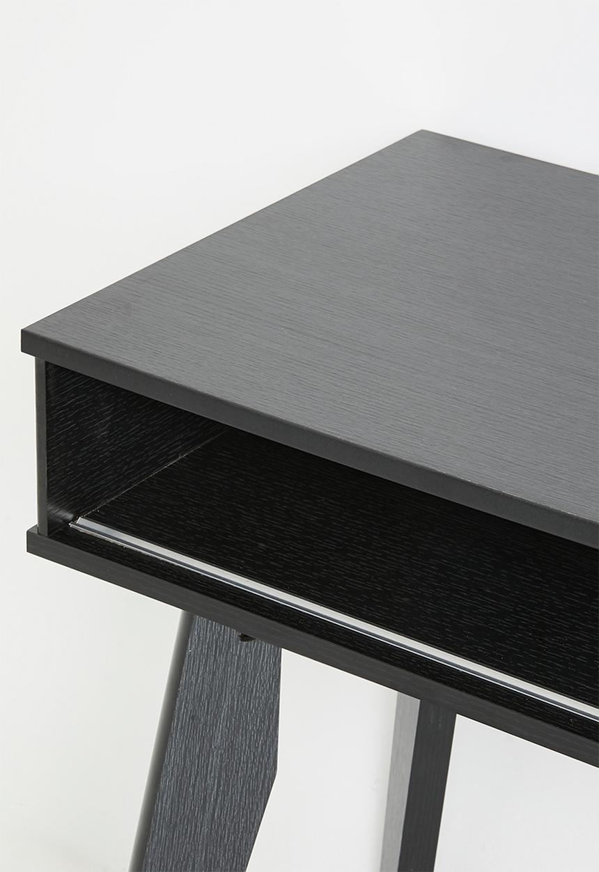 Sixth Floor - Slatted Desk -Black