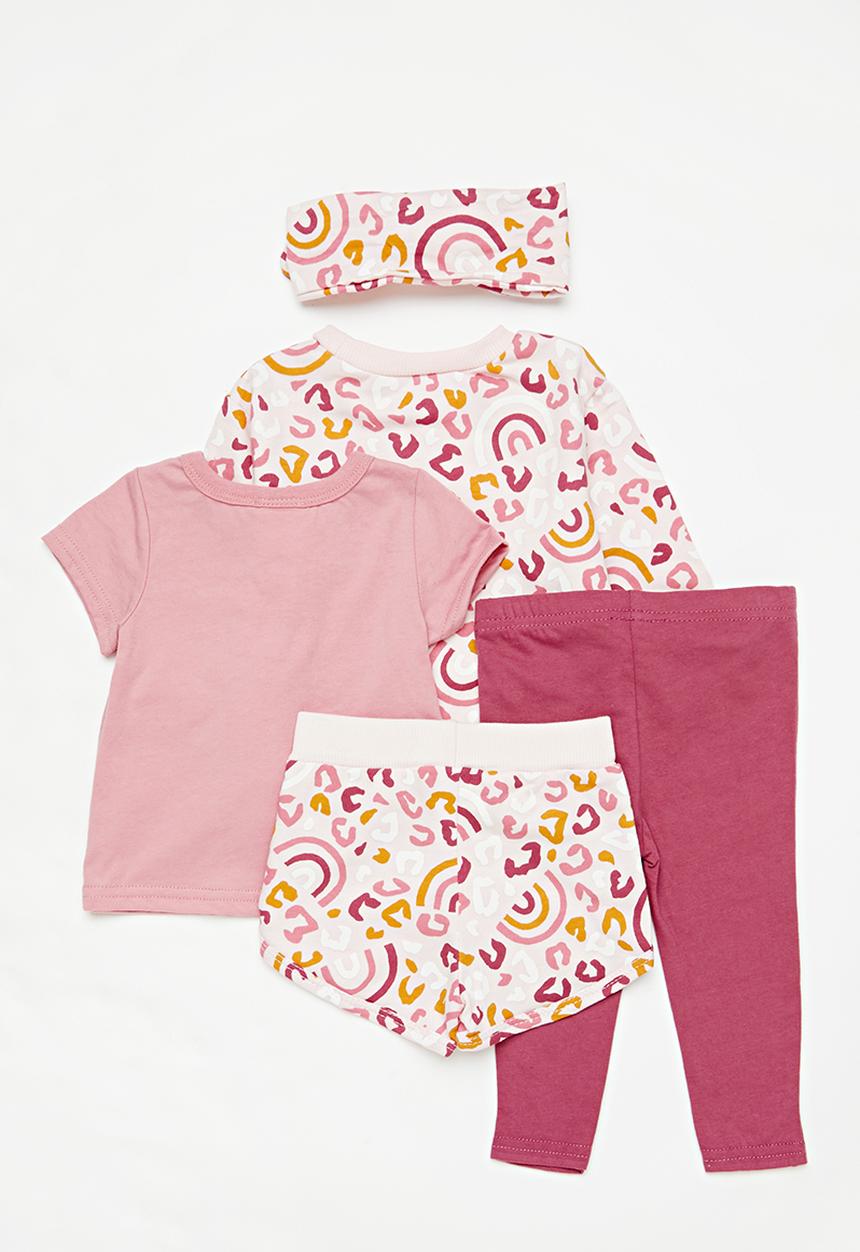 Pop Candy - 5 Piece set-pink & burgundy