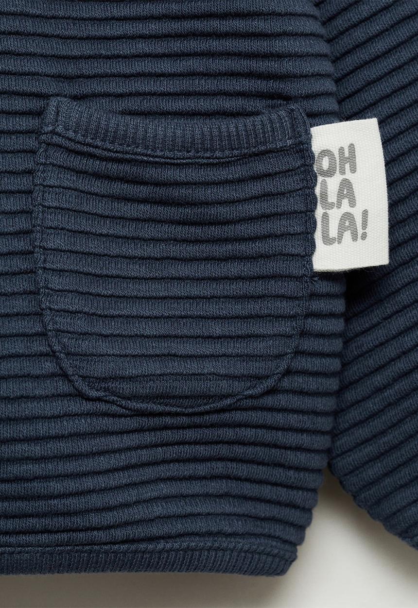 MANGO - Sweatshirt ottoman - navy
