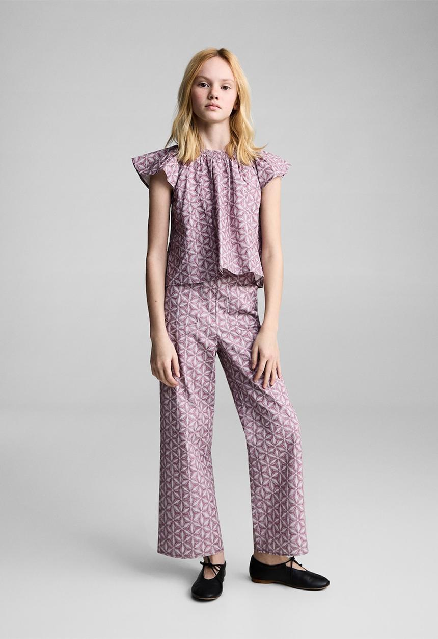 MANGO - Trousers carlota - medium pink
