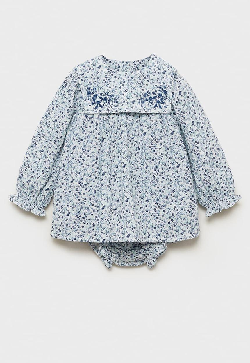 MANGO - Dress bogota - medium blue