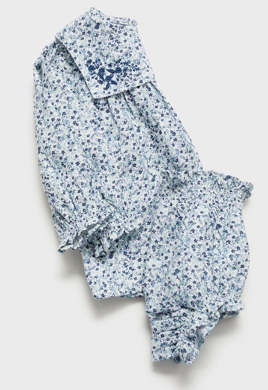 MANGO - Dress bogota - medium blue