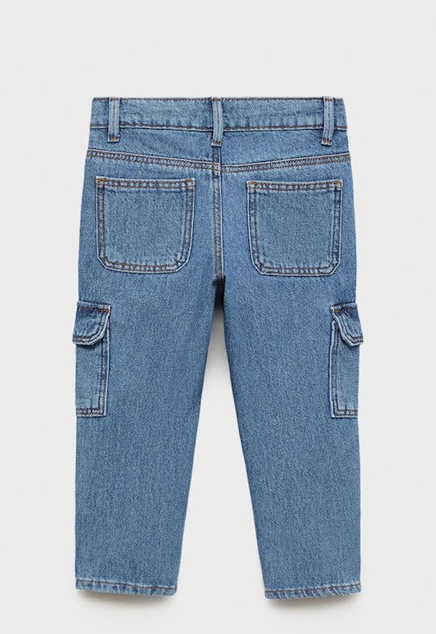 MANGO - Jeans cargob - open blue