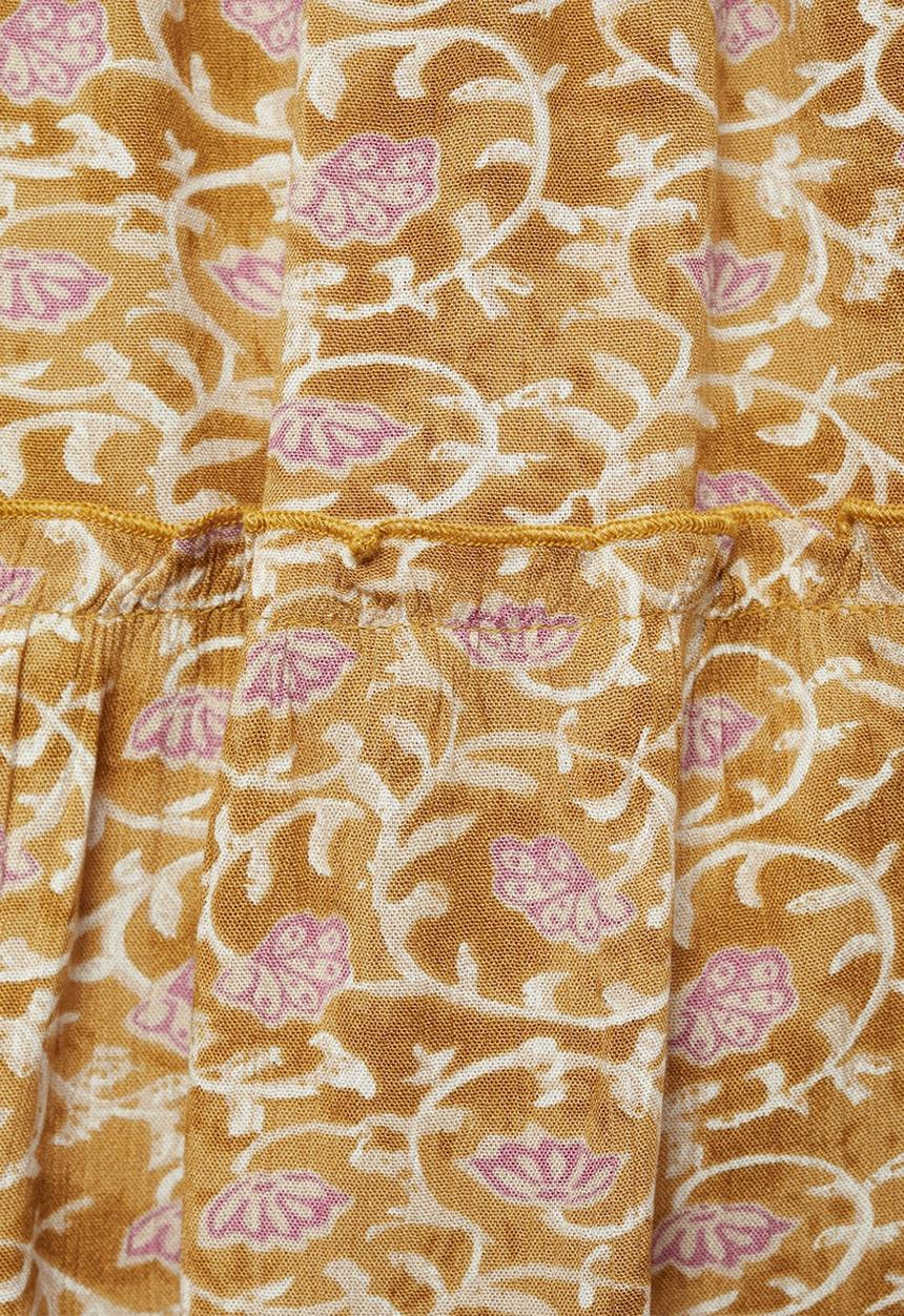 MANGO - Skirt lourdes - dark yellow