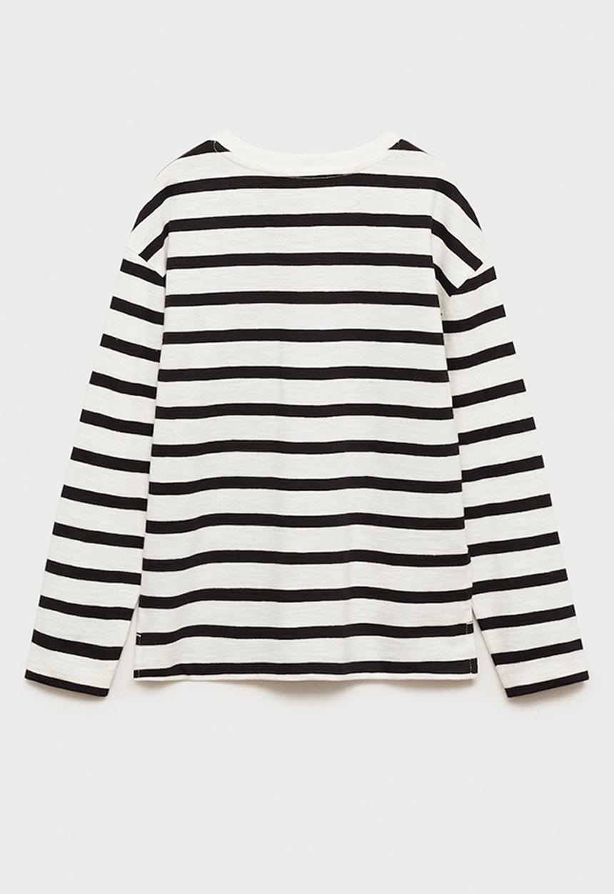 MANGO - T-shirt high - black
